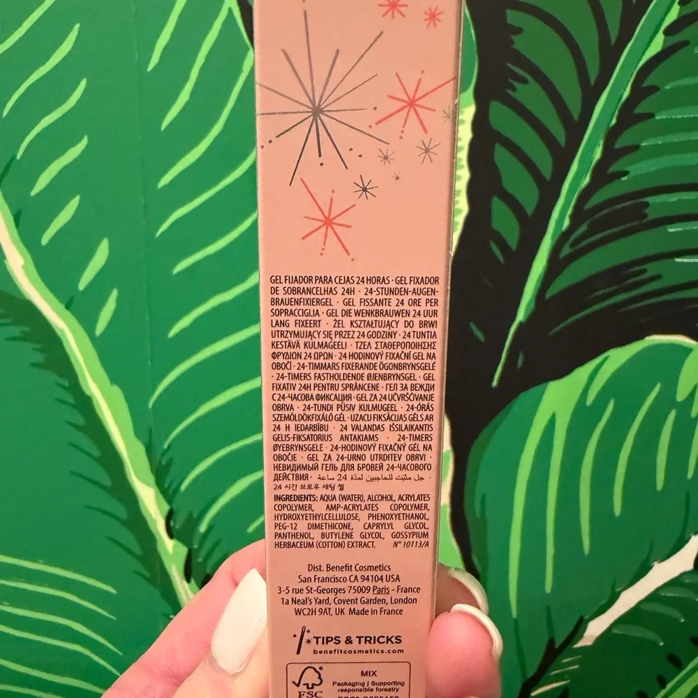 NWT Benefit 24-HR Brow Setter Clear Brow Gel Full Size 7mL